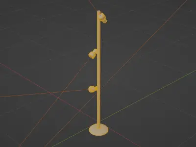 Standing Lamp Low-poly 3D model purchase