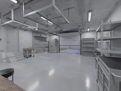  Home Garage Interior 1 Blender 