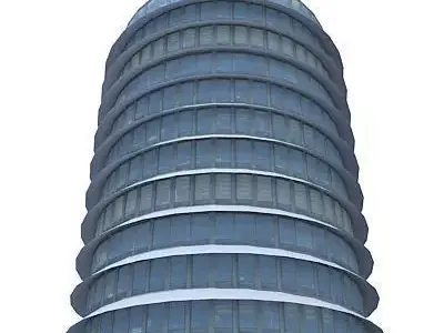 Tall City Office Building 101 Low-poly 3D model