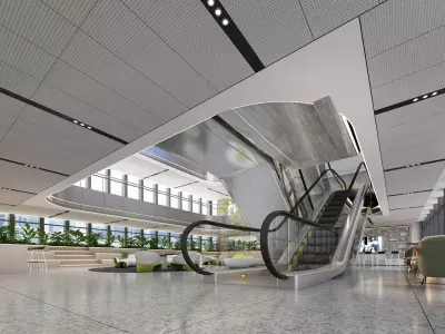 atrium Low-poly 3D model