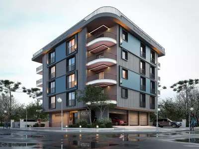 Simple apartment project 3D model