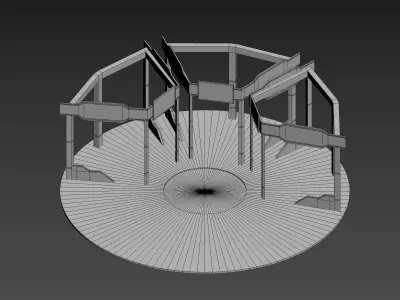 convention booth Free 3D model