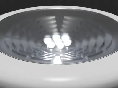 Small Desk Light Low-poly 3D model