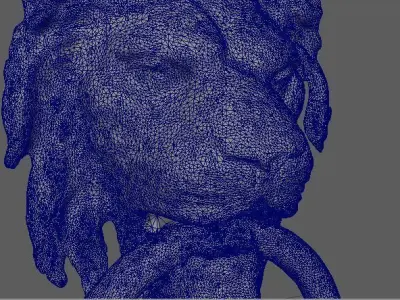 Lion door Knocker  3D model