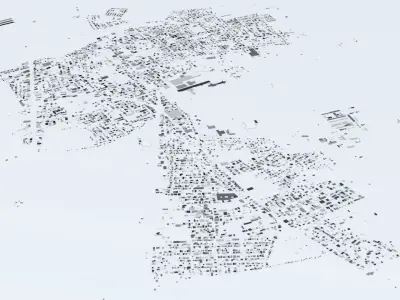 Managua Streets and Buildings 3D model