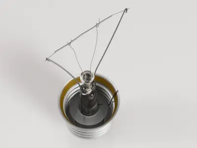 High Quality Realistic Light Bulb Low-poly 3D model