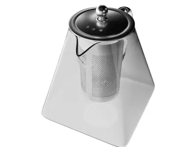 Glass Teapot 3D model