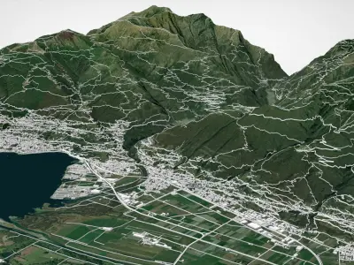 Cityscape Verzasca Switzerland 3D model