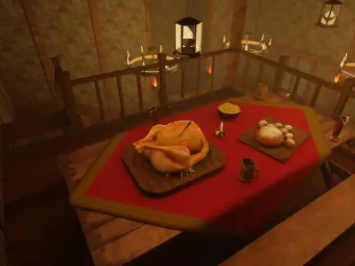 Medieval Fantasy Tavern 3D model