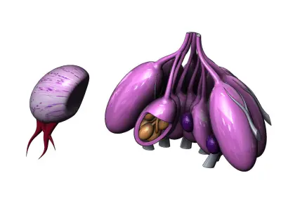 Alien Egg  shapes and props 3D print model