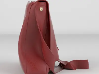 Handbag 2 leather crossbody bag 3D model