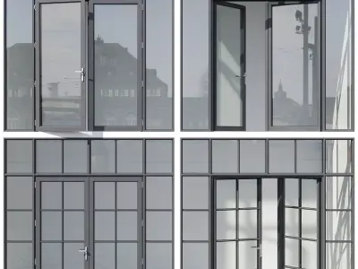 Reynaers Slim Line-38 Low-poly 3D model