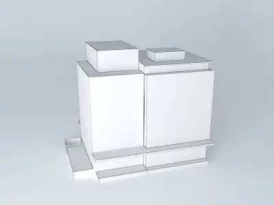 Former grain warehouse reconstructed Free 3D model