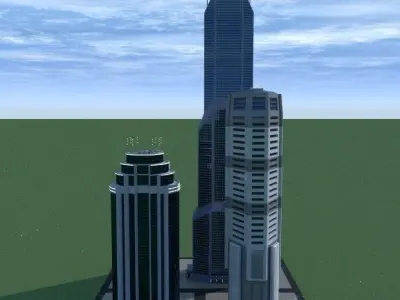SpiderWare City Block 3D model 2