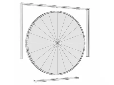 Mirror in a metal frame GZ-M1063 3D model