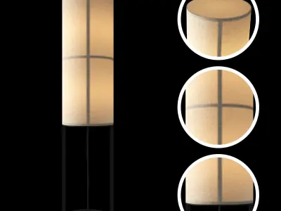 HASHIRA HIGH FLOOR LAMP RAW AUDO 3D model