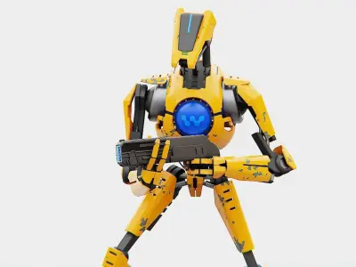 BATTLE DROID RX-3000  RIGGED 3D model