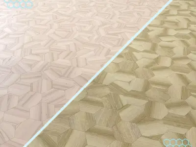 Parquet - Laminate - Wooden floor 2 in 1 Low-poly 3D model 166