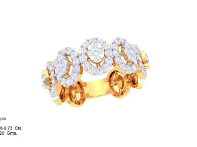 Women Ring  Render 3dm STL OBJ FBX Details 3D print model 151