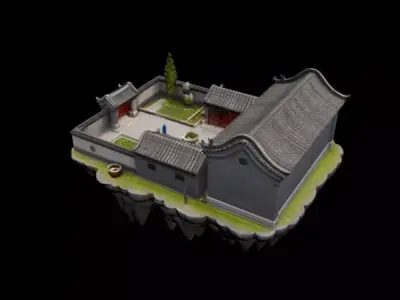 courtyard 3D model