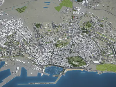 Alicante Low-poly 3D model