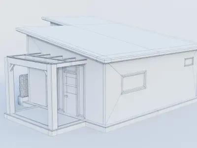 Modern Tiny House 3D model