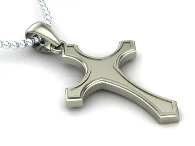 Light Gold Cross New Design  CP 59 3D print model