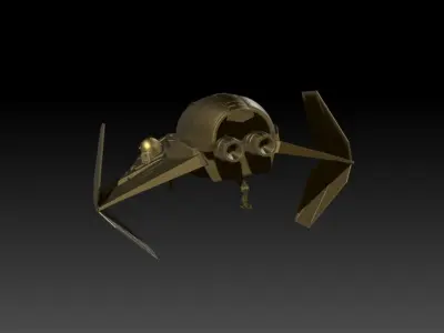 JediInterceptorEpi3 space wizard interceptor 3D print model