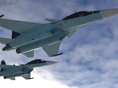  Russian Sukhoi SU-34 Fighter Jet Rigged 