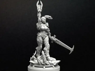 LADY DOOM Souvenire Figure 3D print model