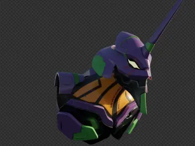 EVA-01 Low-poly 3D model