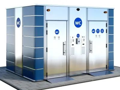 Public toilet 3D model