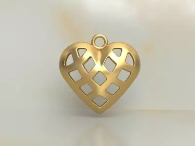 HEART PENDANT LOVE SUPER LIGHT MODEL 3D print model