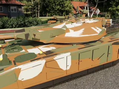 HEAVY BATTLE TANK 3D model