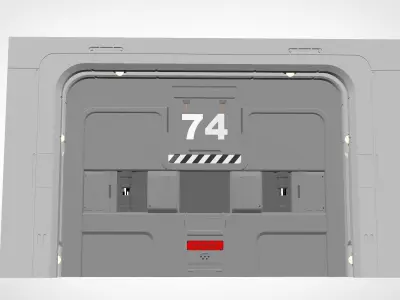 sci fi door 17 3D model