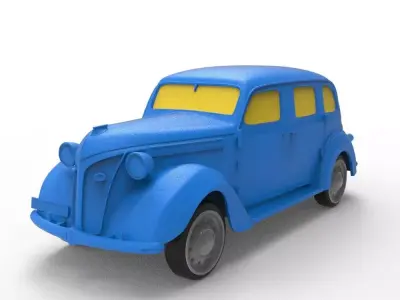 Volvo 1941 Classic Car 3D print model