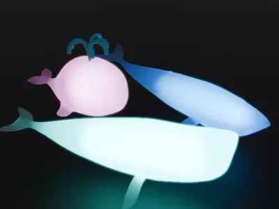 Indirect whale lighting 3D model
