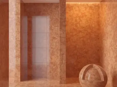 Marble wall 89 3D model