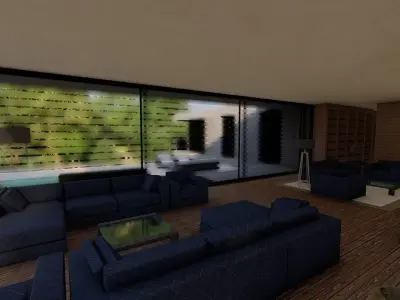 Casa Scene-villa-modern house 3D model