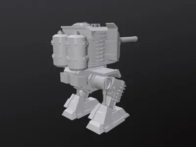 Mecha door handle 3D print model
