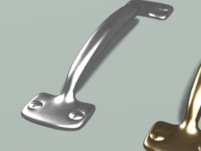 Door Handle Low-poly 3D model