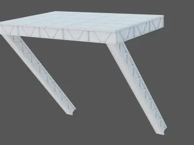 Sci-fi canopies Low-poly 3D model