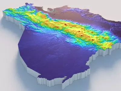 Ecuador Country Terrain 3D model