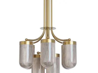 Subway Stone Chandelier sku 31535 by Pikartlights Free 3D model
