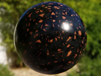 Procedural Fiery Amber Lava Marble Shader Texture Texture