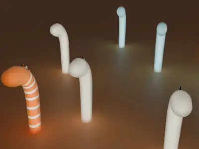 Indirect lighting for spotted garden eel and their friends 3D model