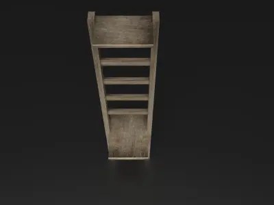 Wood Ladder Pack Low-poly 3D model