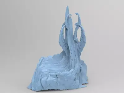 Lovecraftian nightmare platform 3D model