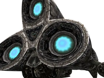 3DRT - Sci-Fi Norad Battleship - Floom Low-poly 3D model