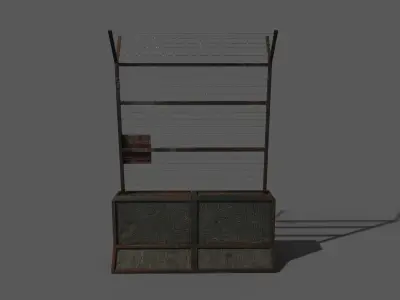 Concrete Barrier 3D model get